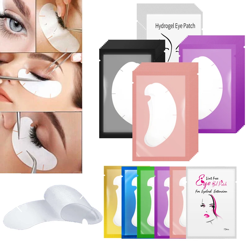 Eyelash Extension Glasses - 50/100PCS U Shape Eyelash Pads Grafted