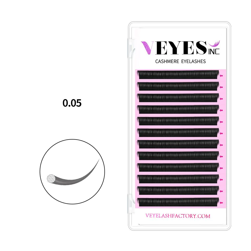 Eyelash Extension Hybrid - VEYESINC Kaszmirowe Rzęsy Przedłużane Sztuczne Rzęsy