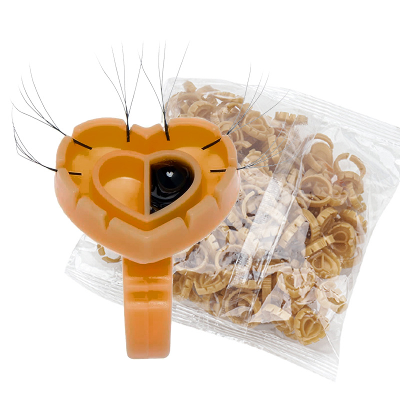 Eyelash Extension Fan - 500 szt. Pierścieni na klej do