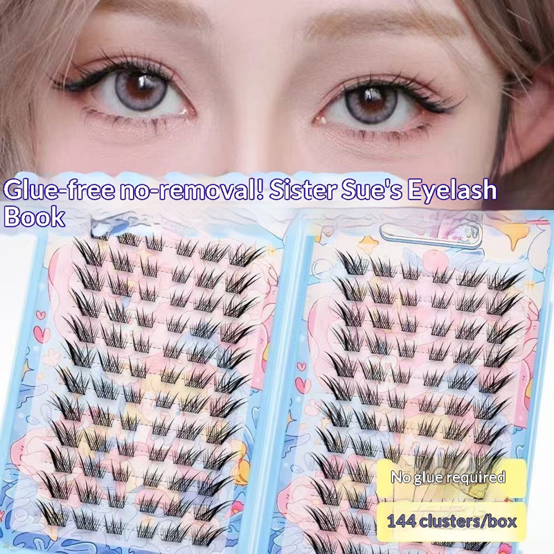 Eyelash Extension Fox Eye - 120 Kępek Sztucznych Rzęs Bez Kleju