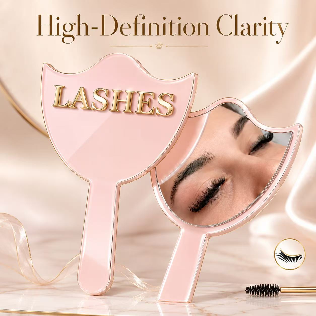 Eyelash Extension Gel Remover - Lusterko do przedłużania rzęs HD Glass
