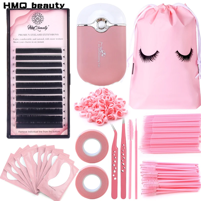 Eyelash Extension Fan - 268 sztuk zestaw pędzli do przedłużania