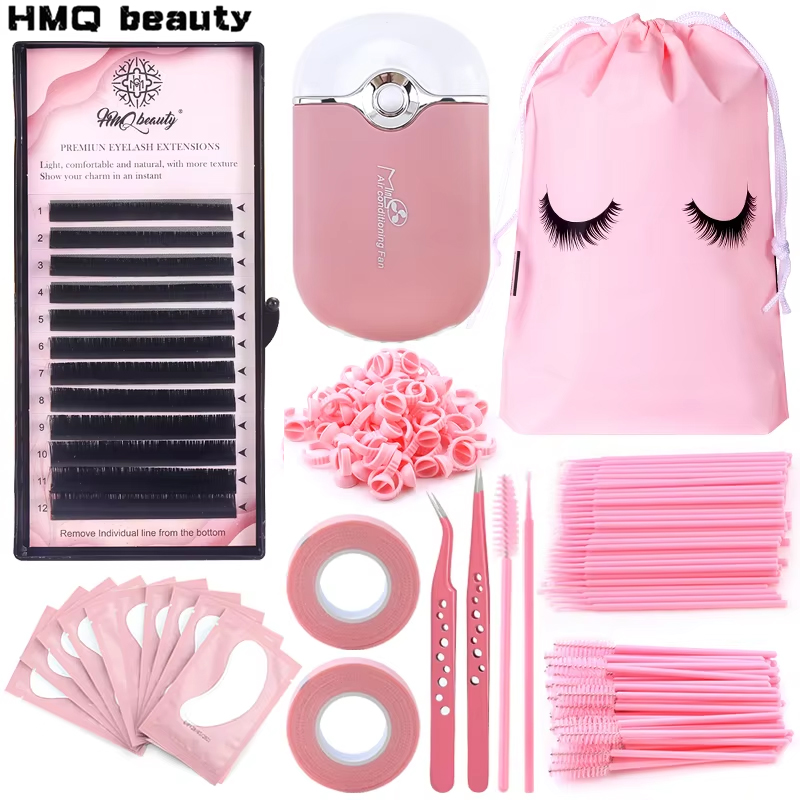 Eyelash Extension Fan - 268 szt. Zestaw do przedłużania rzęs