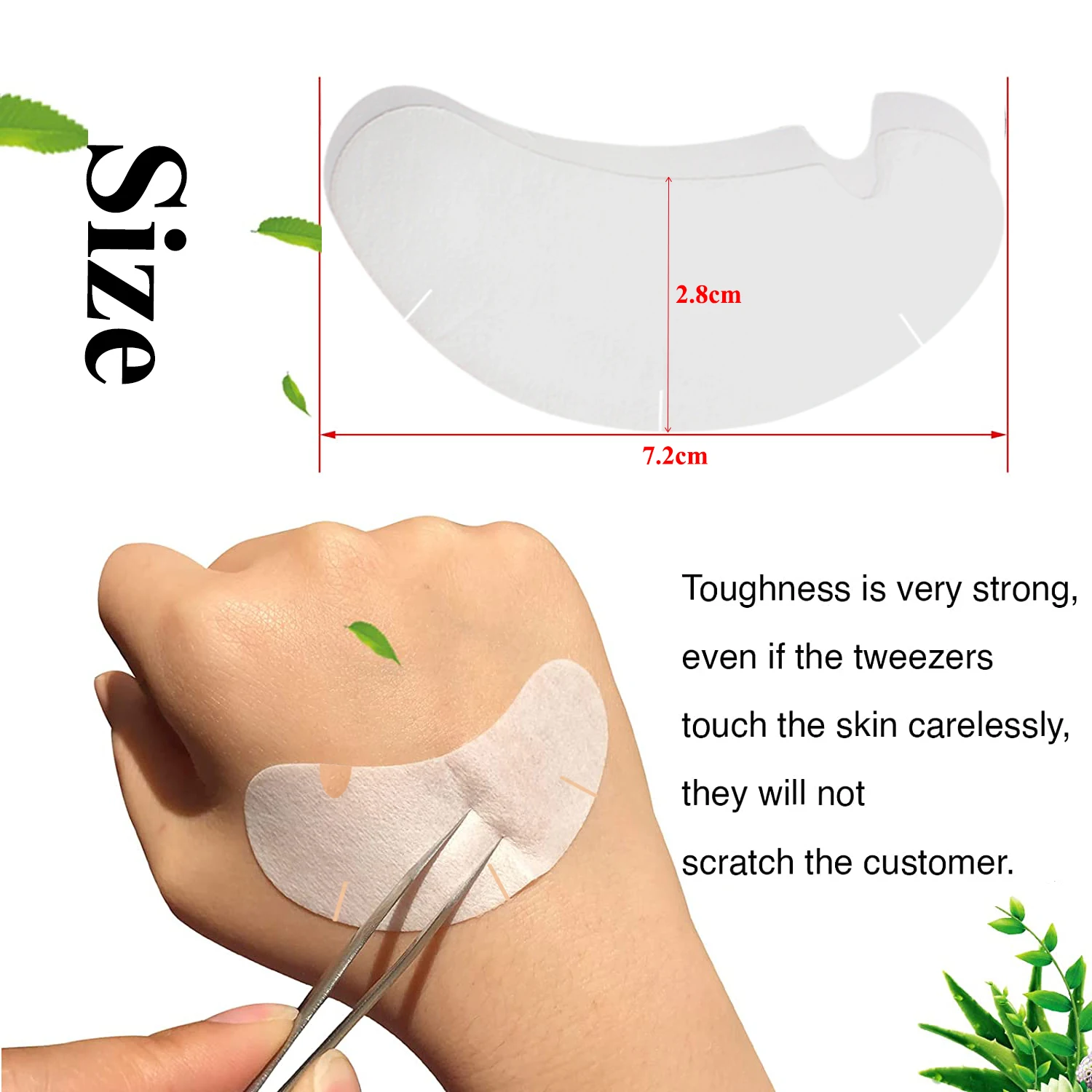 50/100PCS U Shape Eyelash Pads – Eyelash Extension Glasses recenzja i cena