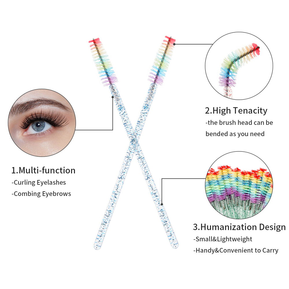50 SZT. Tęczowe Kryształowe Pę – Eyelash Extension Glasses recenzja i cena