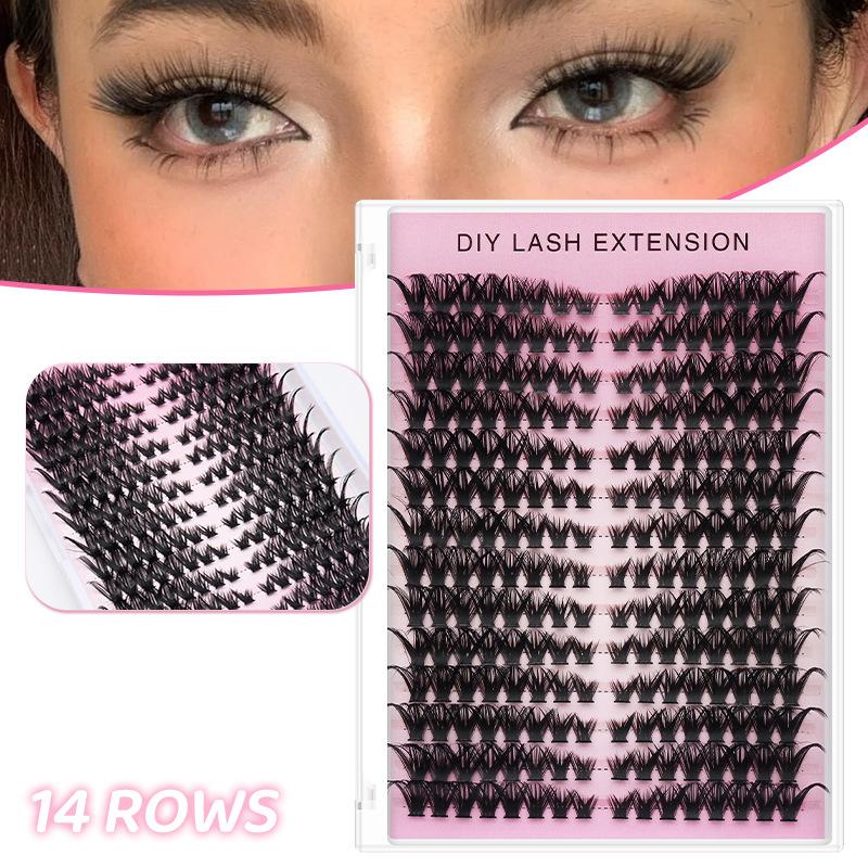 【M】14 Rzędów DIY Kępki Rzęs do – Eyelash Extension Or Extensions recenzja i cena